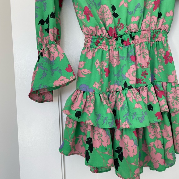 MISA Los Angeles Amalya Dress in Peony Floral Mini - Picture 5 of 10